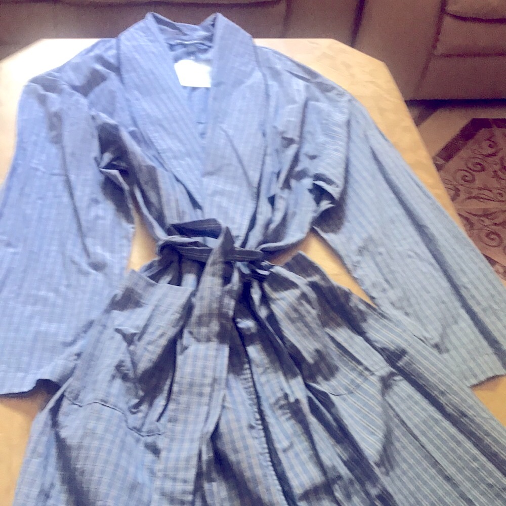 POLO RALPH LAUREN MENS ROBES L/XL P232 4Y BL/W/B - Picture 7 of 12